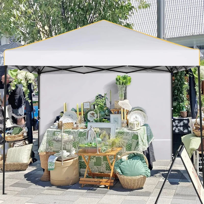 Instant Gazebo 10x10FT Pop Up Canopy Tent with Sidewalls and Roll-up Ventilated Windows with Mosquito net