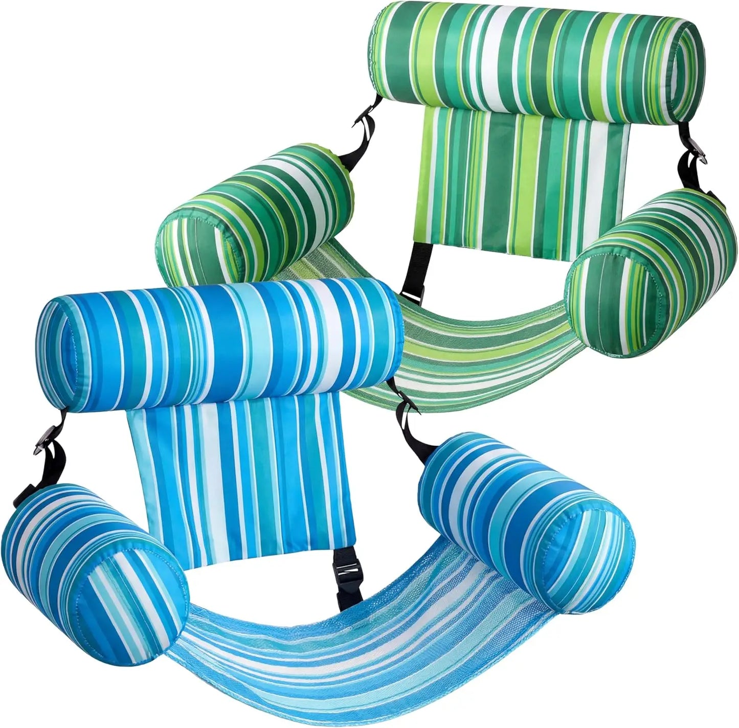 JOYFY 1/2 Pack Inflatable Pool Chair Leaf Floating Lounger Adult Pool Float Chair