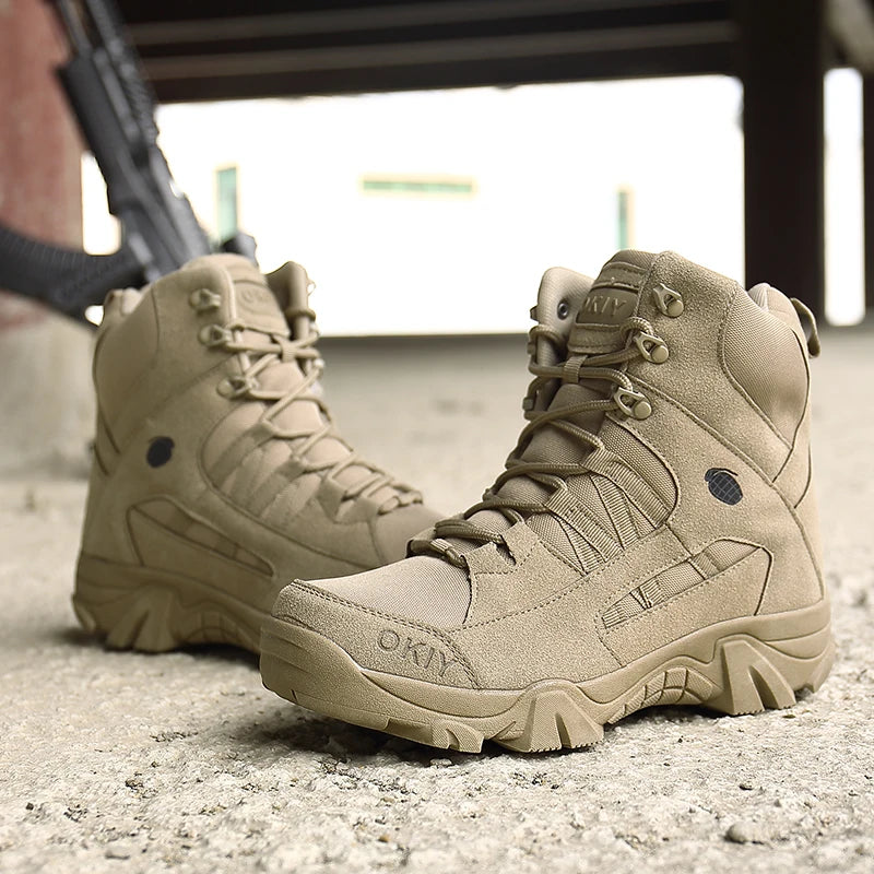 New autumn-winter vintage British style high-top boots and work boots