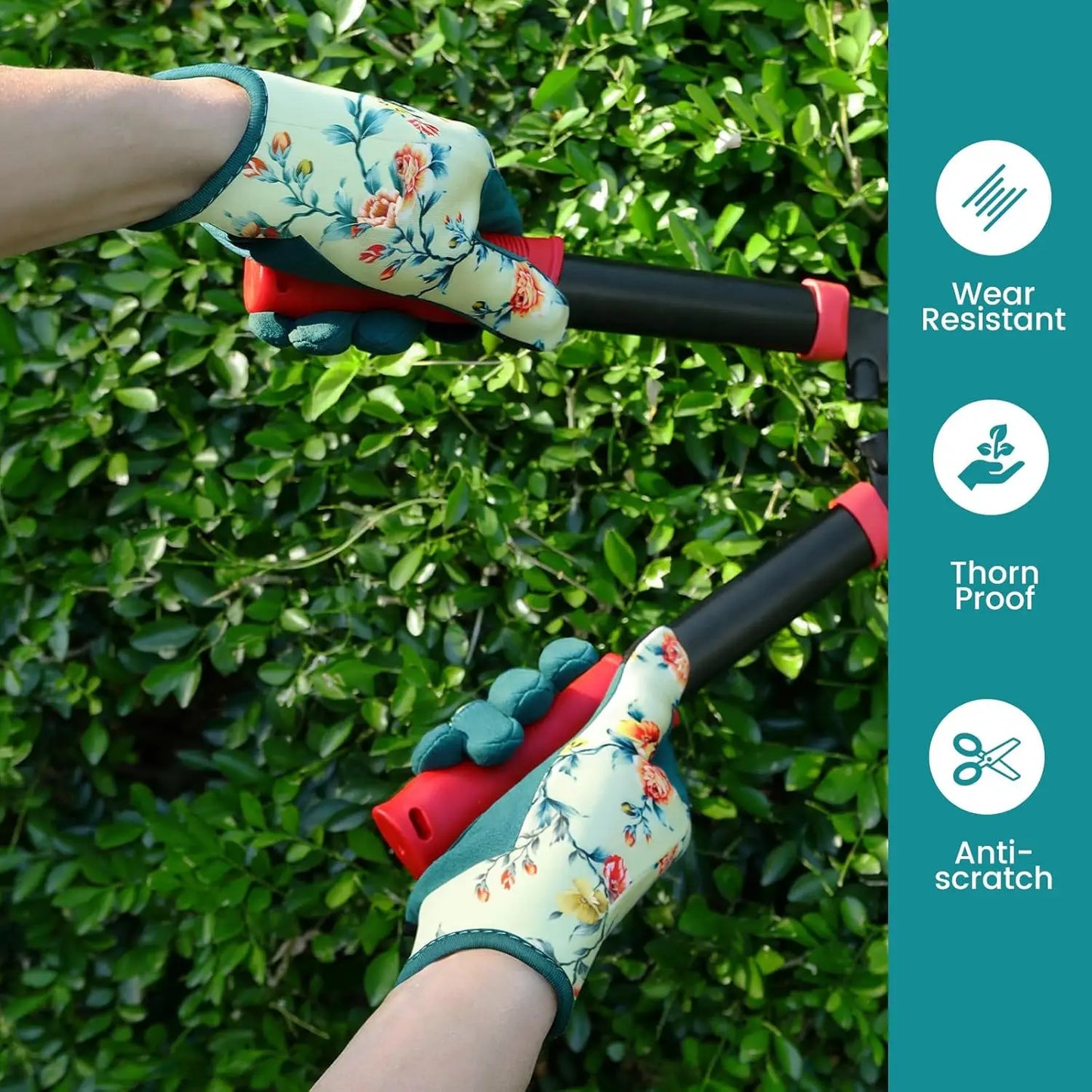 Women's Thorn-Proof Leather Gardening Gloves, Breathable & Puncture-Resistant for Working Comfort