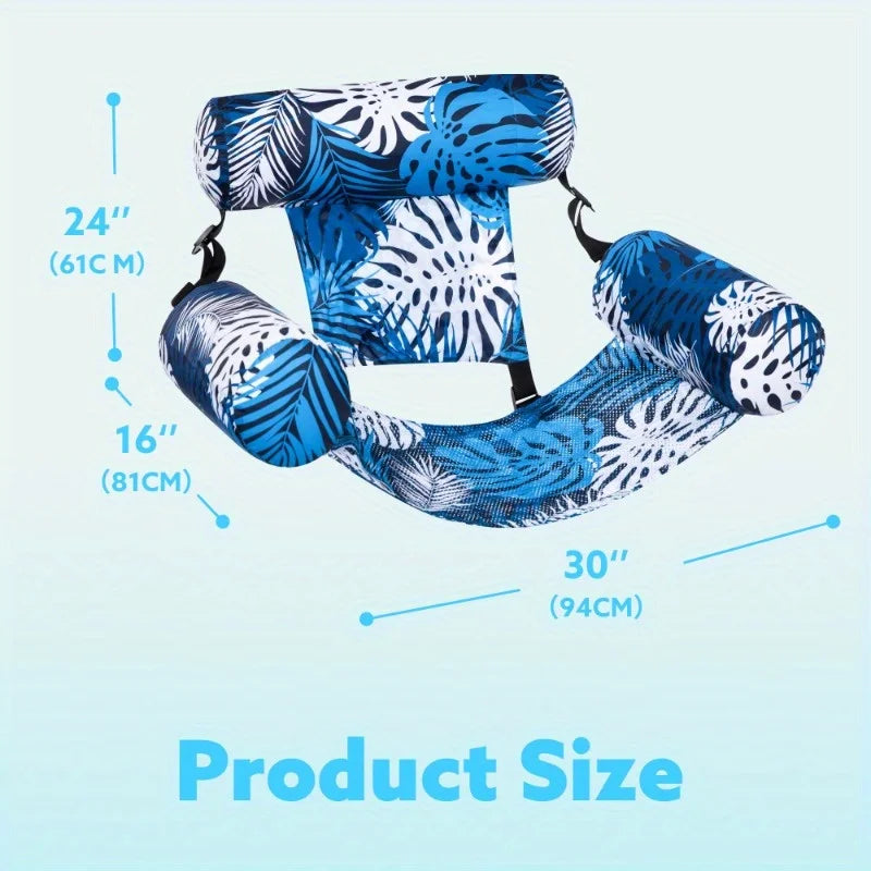 JOYFY 1/2 Pack Inflatable Pool Chair Leaf Floating Lounger Adult Pool Float Chair