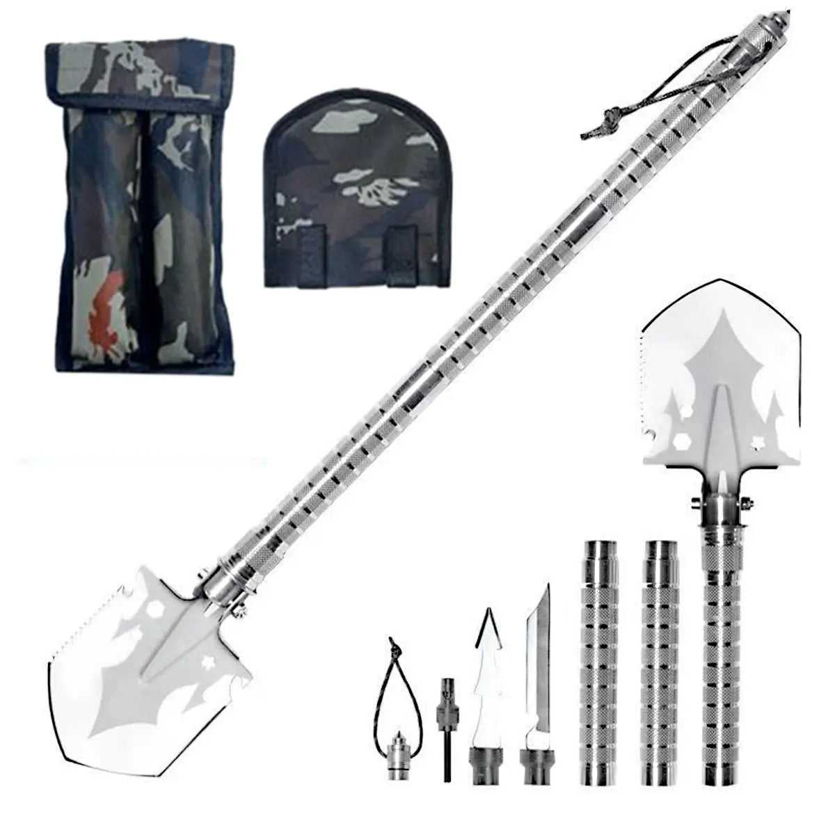 Multi Functional Detachable Foldable Military Electric Shovel, Survival Equipment Self-Defense Tools Camping Accessories